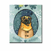 Painting by Numbers Dog in Winter